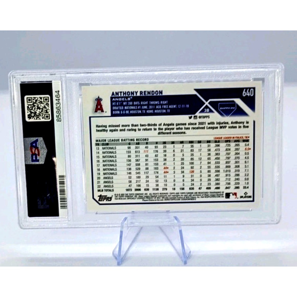 Sp 03/05 #640 Topps Chrome Sapphire Red Refractor #640 Anthony Rendon - Picture 5 of 8